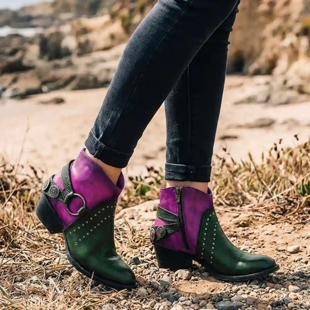 Boho Black Mid-Boots - Image 3