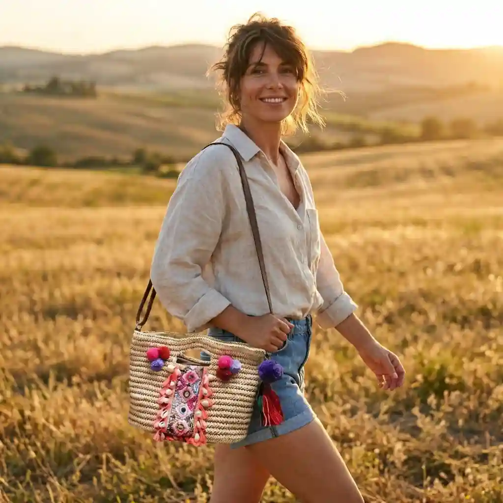 Boho Hippie Crossbody Bag - Image 3